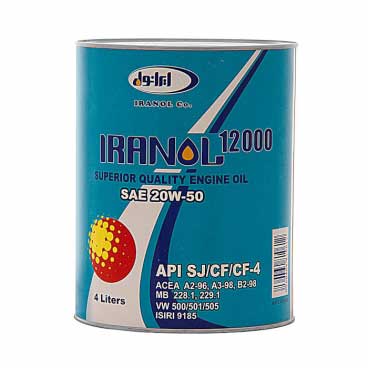 روغن موتور ایرانول 12000 SJ20W50